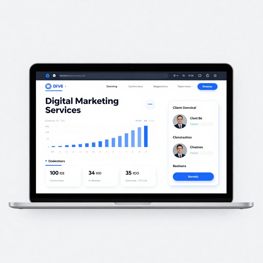 Digital marketing visual showcase